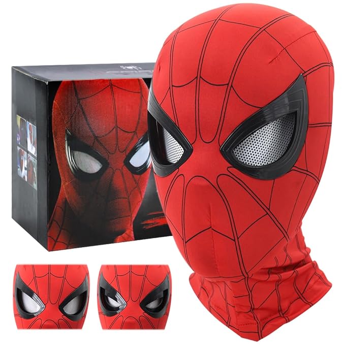 Spider-Man Superhero Mask | Tom Holland Cosplay Prop for Halloween & Fancy Dress